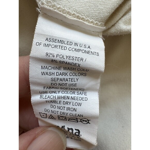 Prana Women’s Active Top Long Sleeves Medium Ivory Tan Women’s - Picture 3 of 7